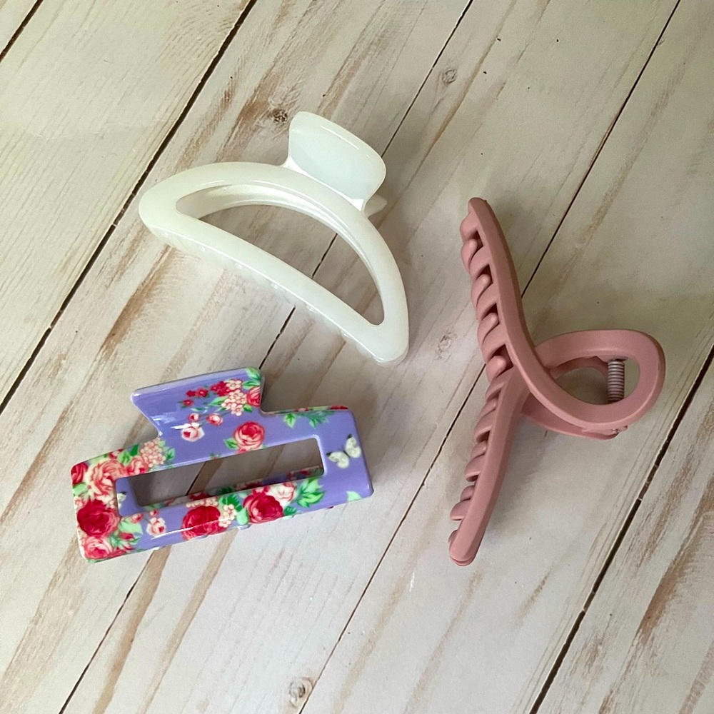 Set of 3 Claw Clips
